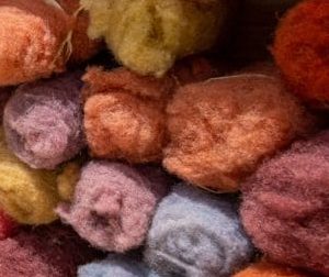 laine cardée couleur