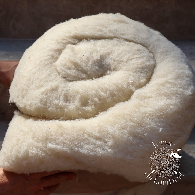 Laine cardée locale — rouleau de 1 kg – Image 3