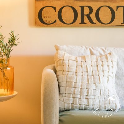 Coussin en laine feutrée — fait main à la Ferme du Lambert
