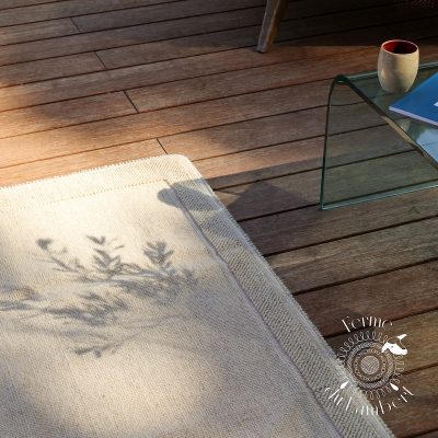Tapis en laine brute