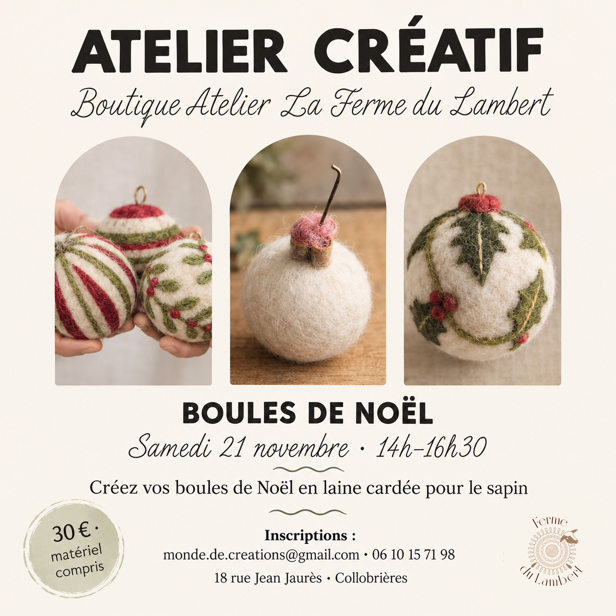 Atelier créatif de Noël